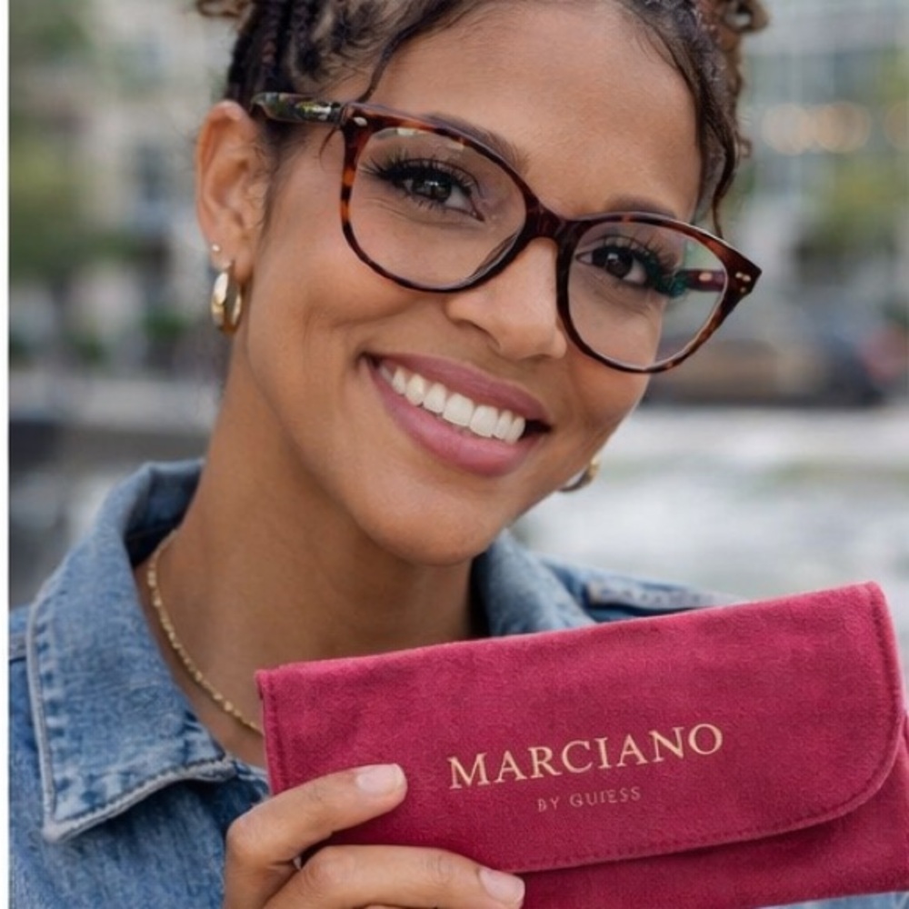 Marciano by Guess Tortoise Cat Eye Eyeglasses Rx Frames Women New Pouch